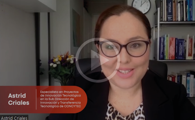 Video de Astrid Criales Especialista en Proyectos de innovación Tecnológica